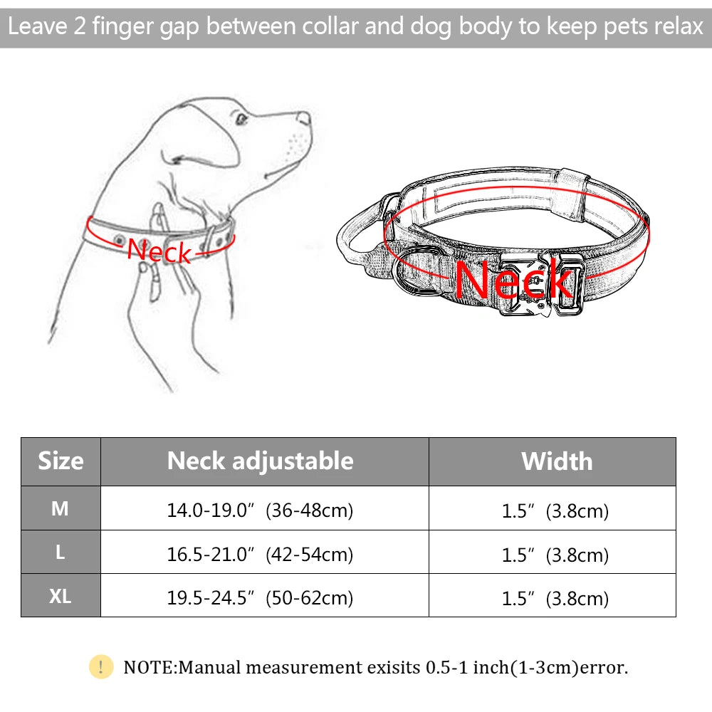 Dog Tactical Collar Harnesse